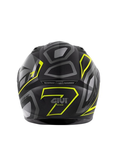 Gıvı 50.7 Proton Mat Tıtanıum-sarı Kask Mat Tıtanıum-sarı