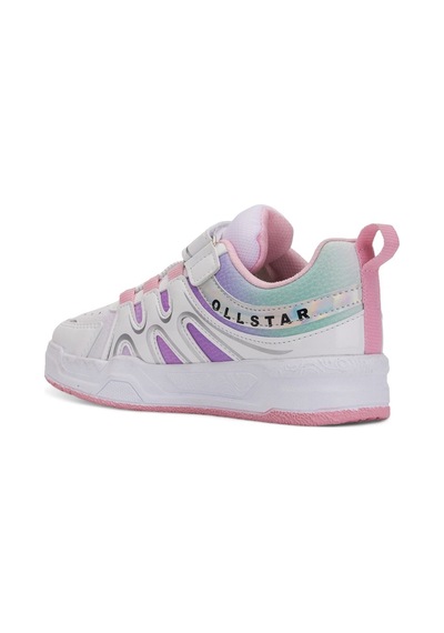 Günlük Unisex Çocuk Sneaker Rugan Lastik Bağcıklı Cırtlı Oval Burunlu Spor Ayakkabı 020 Beyaz - Pembe Günlük Unisex Çocuk Sneaker Rugan Lastik Bağcıklı Cırtlı Oval Burunlu Spor Ayakkabı 020 Beyaz - Pembe