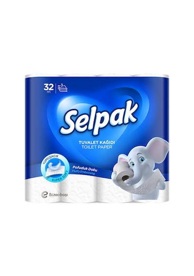 Selpak Süper Soft Üç Katlı Tuvalet Kağıdı 32 Rulo