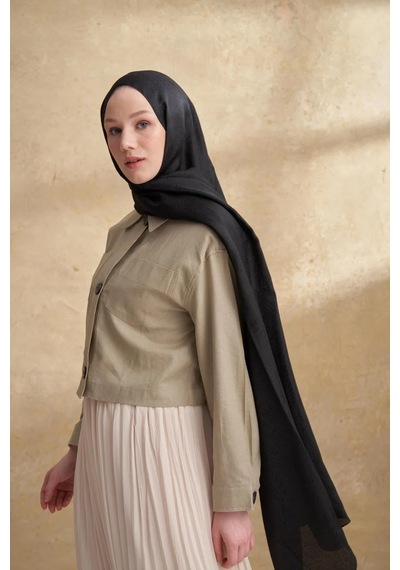 Armanda Jose Jakar Ethnic Desen Şal- 3303 Gri-Füme