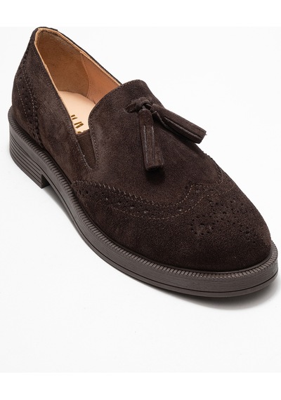 Luvishoes Luvi Shoes Alex Kahverengi Süet Hakiki Deri Püsküllü Lastikli Kadın Loafer Ayakkabı Kahve Süet Luvishoes Luvi Shoes Alex Kahverengi Süet Hakiki Deri Püsküllü Lastikli Kadın Loafer Ayakkabı Kahve Süet