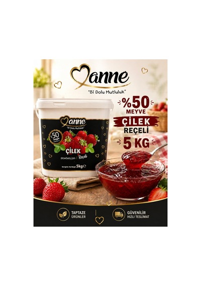 Visne-cilek-karadut Receli 5kg X 3 Adet