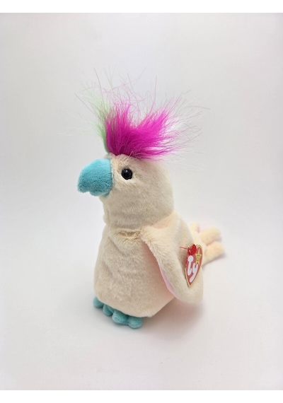 Pompom Kakadu Papağan Peluş 20 Cm Çok Renkli
