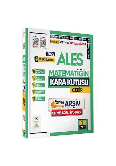 2025 Ales Matematiğin Kara Kutusu 1.-2.cilt Ösym Çıkmış Soru Bankası 2li Set Video/pdf Çözümlü