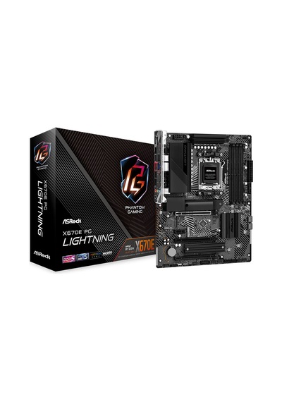 Asrock X670e Pg Lıghtnıng 7200mhz Oc Ddr5 Soket Am5 Hdmı Dp M.2 Atx Anakart X670e Pg Lıghtnıng