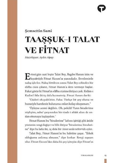 Taaşşuk-I Talat ve    Fitnat