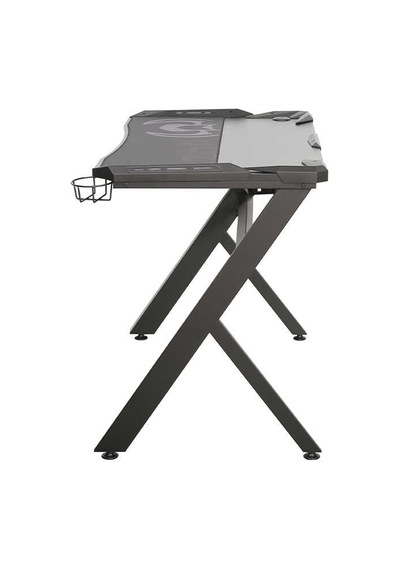Ryze Extreme Karbon Fiber Rgb Oyuncu Masası - Siyah 120x60x76 Cm Siyah
