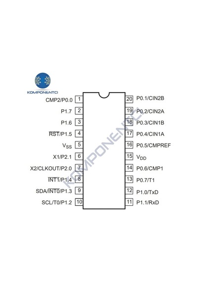P87lpc764bn 8-bit 20mhz Mikrodenetleyici Dip-20