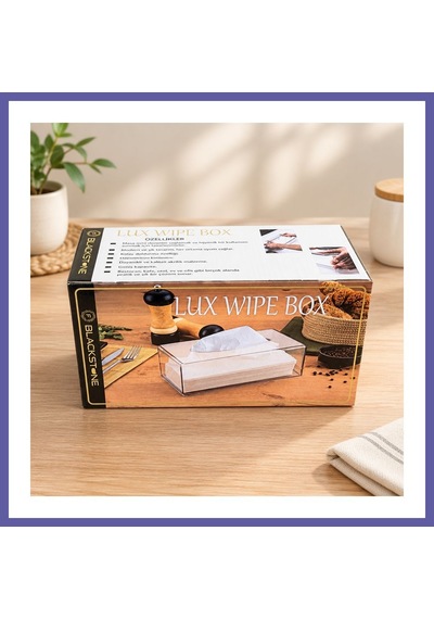 Bezos Lux Wipe Box Peçetelik Nıda Çok Renkli