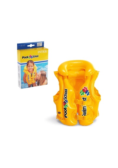 Şişme Can Yeleği Deniz Yeleği Şişme Cankurtaran Yelek Life Vest Yakalı Can Yeleği Emniyet 50x47 Cm.