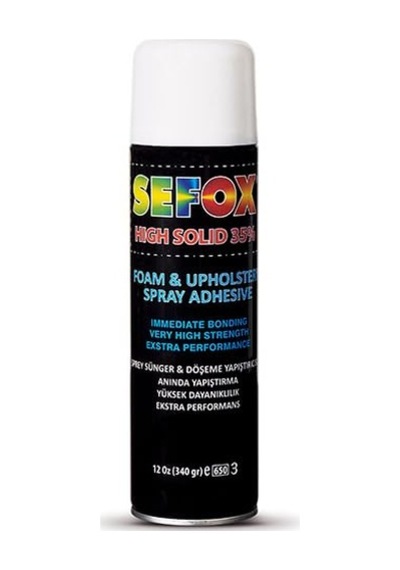 Sefox Sprey Yapıştırıcı, Kumaş, Sünger, Kauçuk, Halı, Deri, Ahşap, Karton, Kağıt Ve Plastik İçin Aerosol Amaçlı Sprey Yapıştırıcı