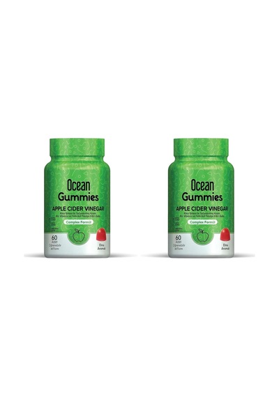 Gummies Apple Cider Vinegar, Çiğnenebilir Jel Form 2 Paketi
