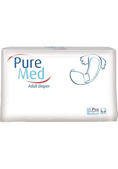 Puremed Belbantlı Yetişkin Hasta Bezi Medium 85x125 Cm 120 Adet