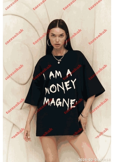 Startmore Money Magnet Beyaz Oversize Siyah