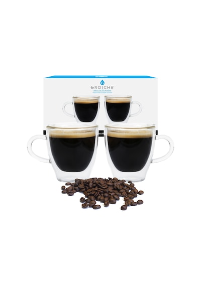 Grosche Turin Çift Cidarlı Espresso Bardağı 2 X 70 ML