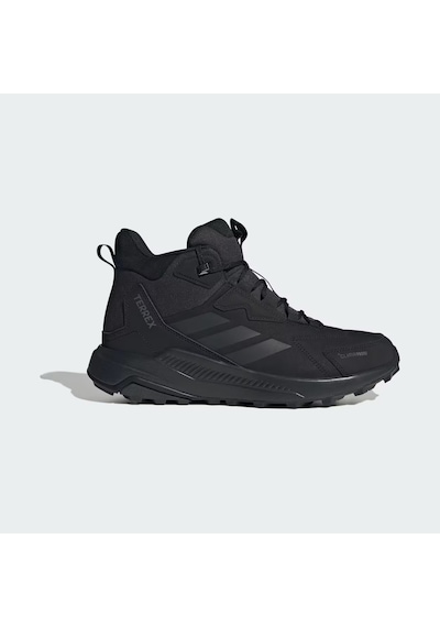 Adidas Kh8875 Terrex Anylander Leather Mid Climaproof Erkek Yürüyüş Ayakkabısı Siyah