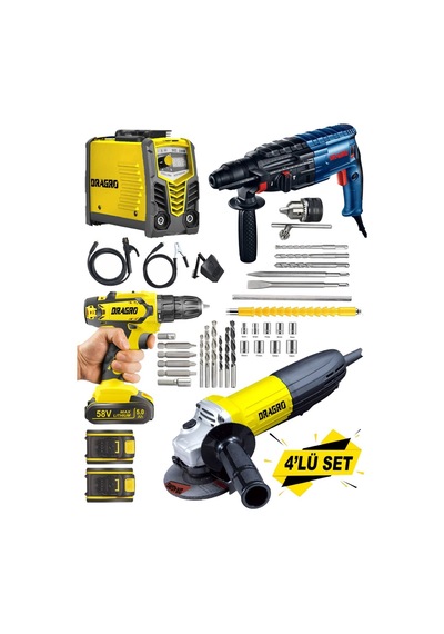 Dragro Alman Drg-hn5 S 4lü Eko Usta Set Invertör Kaynak Kırıcı...
