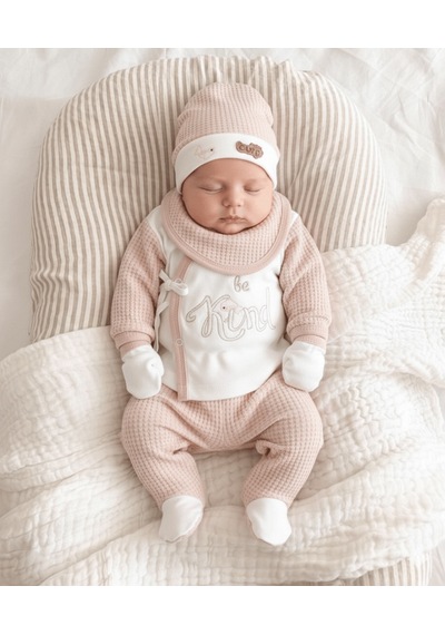 Baby Turp 5 Li Be Kind Lüx Zıbın Set 1-3 Ay Uni Kahverengi