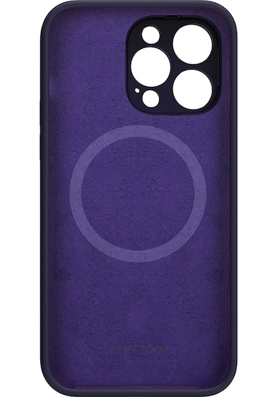 Nillkin Apple Uyumlu iPhone 14 Pro Max Stand Özellikli Lens Koruyuculu Lansman Kılıf Derin Mor