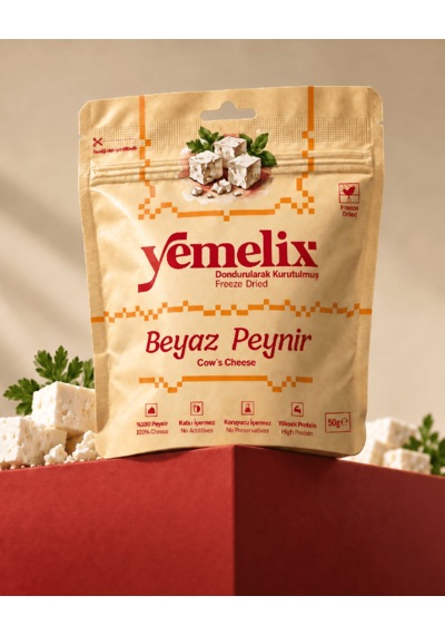 Yemelix Dondurularak Kurutulmuş Çeçil Peyniri 50 G Freeze Dried Çıtır %100 Çeçil Peyniri, Yüksek Proteinli Katkısız Atıştırmalık