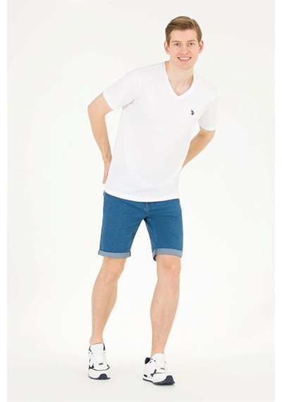 U.S. Polo Assn. Us Polo Assn 1572582 Regular Erkek T-shirt/ Beyaz