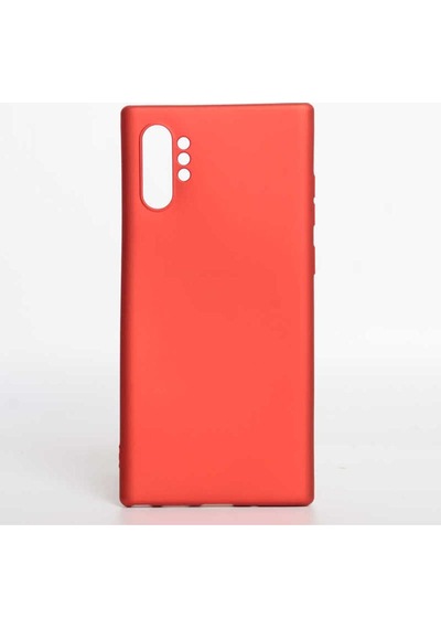 Galaxy Note 10 Plus Kılıf Zore Premier Silikon Kapak Kırmızı