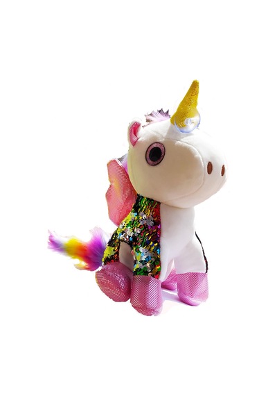 Renkli Tek Boynuzlu Unicorn Peluş At