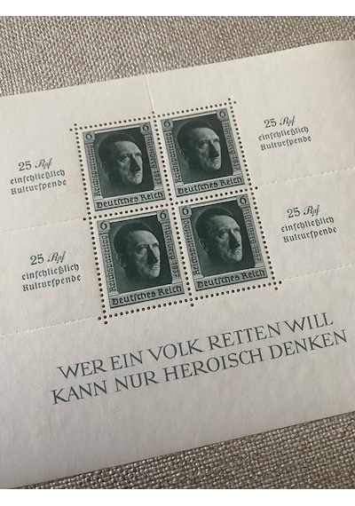 Adolf Hitler 48 Doğum Günü Damgasız Pul Bloğu 017  Teşhir Ürün
