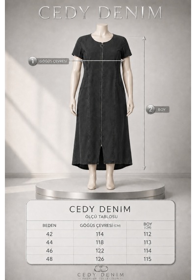 Cedy Denim Cedy Denım - Büyük Beden - Kadın Fermuarlı Taş Ve Dantel Detaylı Vintage Elbise C409 Siyah Cedy Denim Cedy Denım - Büyük Beden - Kadın Fermuarlı Taş Ve Dantel Detaylı Vintage Elbise C409 Siyah