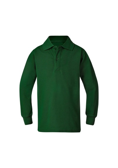 Kidsmadamiko Erkek Çocuk Uzun Kollu T-shirt Polo Yaka Pamuklu Bedenler Yeşil