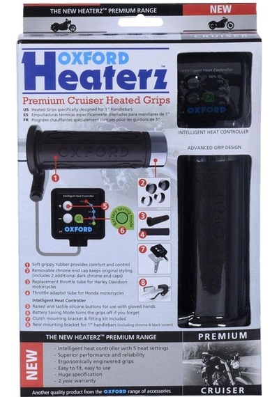 Oxford Motosiklet Hotgrips Premium Cruiser V8 Anahtarli Elcik Isitma El800 1 Adet