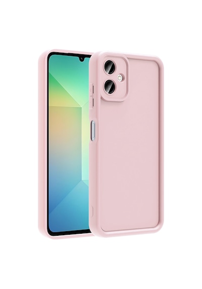 Samsung Uyumlu Galaxy A07 Kılıf Kamera Korumalı Zore Ananas Kapak - Pembe Pembe
