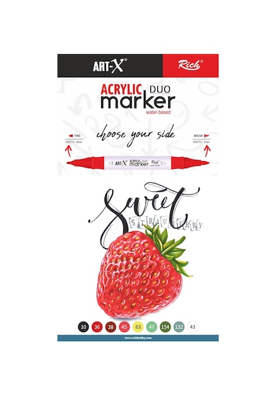 Art-x Akrilik Marker Çift Taraflı Kalem No:35