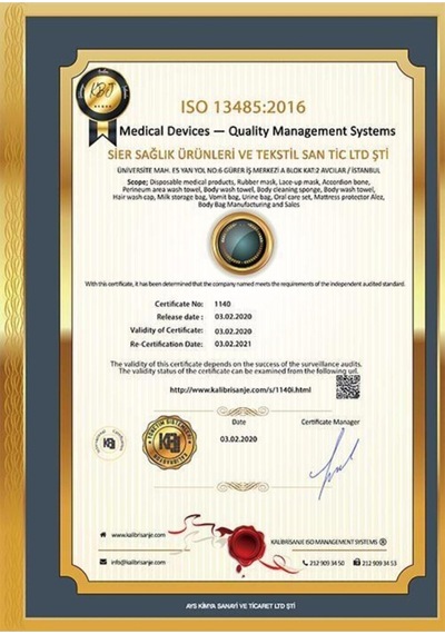 400 Adet Üç Katlı Lastikli Burun Telli Maske