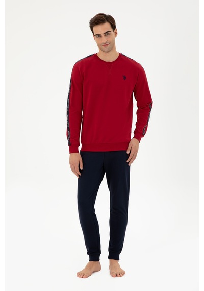 U.s. Polo Assn. Erkek Bordo Pijama Takım 50301712-vr014 Bordo