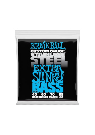 Ernie Ball Ekstra Slinky Paslanmaz Çelik Elektrik Bas Telleri, Ölçü 40-95