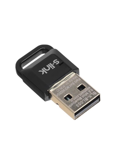 S-link Slx-bl053 Bluetooth 5.3 Alıcı, Mini Dongle Usb Alıcı, Bluetooth 5.3 Adaptör, Usb Bluetooth 5.3, Win7/8/10/11 Tak Çalıştır, Çoklu Cihaz Bağlama Pc İçindir