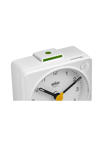 Braun Bc02xw Beyaz Klasik Seyahat Analaog Alarmlı Masa Saati Brn.bc02xw
