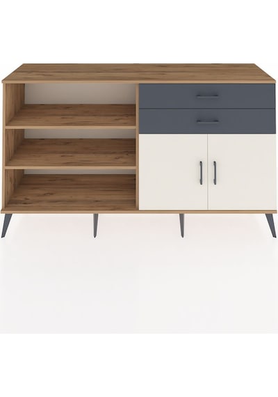 Hyperion Konsol 3 Raflı 2 Çekmeceli 2 Kapaklı 176x44x99 Çam-aytaş Çam-aytaşı/antrasit Hyperion Konsol 3 Raflı 2 Çekmeceli 2 Kapaklı 176x44x99 Çam-aytaş Çam-aytaşı/antrasit