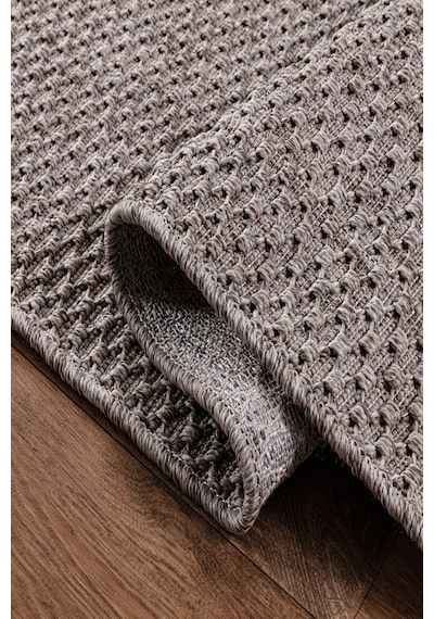 Tm-01 Sisal Jut Hasır Model Tek Renk Dokuma Yıkanabilir Toz Vermez Halı Krem Vizon