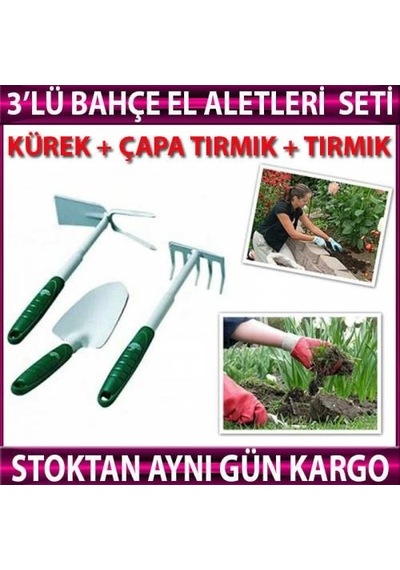 Bahçe El Aletetleri Seti 3'lü Bahçe Seti