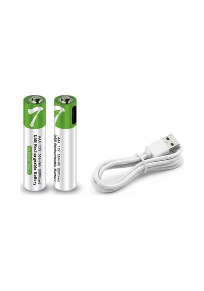 Mep Type-c Şarjlı 800mwh 1.5v Şarj Edilebilir 2 Li Aaa İnce Pil - Lityum Iyon Batarya Najmaddin