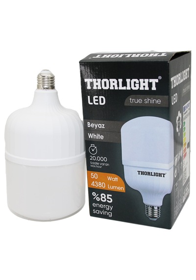 Lunaev Thorlıght 50 W E27 Torch T-shape Beyaz Led Ampul T-50b