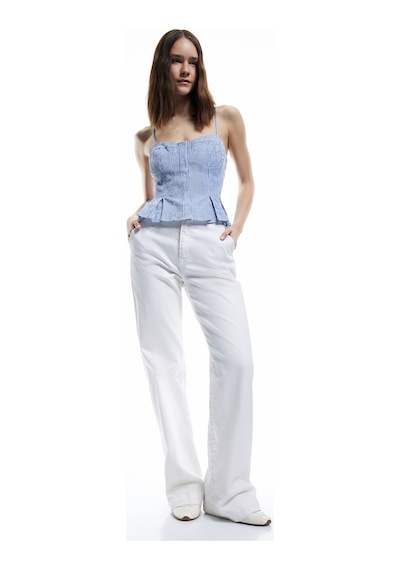 Koton Kalp Yaka Düğmeli Kolsuz Çizgili Crop Bluz Mavi Çizgili 5sal60139ıw Mavi Çizgili Koton Kalp Yaka Düğmeli Kolsuz Çizgili Crop Bluz Mavi Çizgili 5sal60139ıw Mavi Çizgili