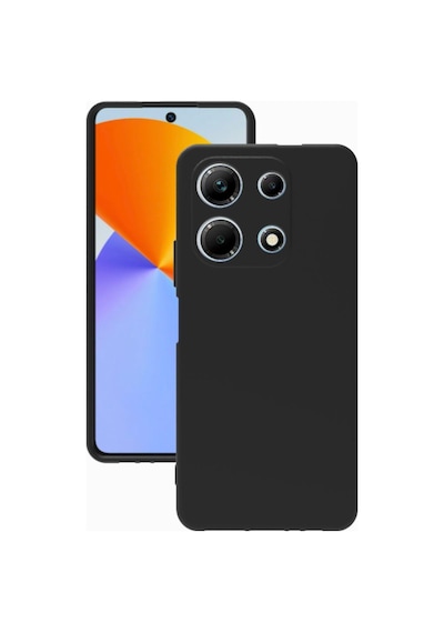 İnfinix Note 30 Kılıf Kamera Korumalı Silikon Rubber Arka Kapak Siyah
