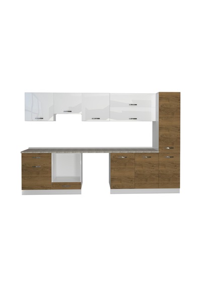 Decoraktiv Elite 325y Ankastre Fırın Modüllü Mdf Hazır Mutfak Dolabı - Tezgah Dahil - Pera - Beyaz Beyaz - Meşe Decoraktiv Elite 325y Ankastre Fırın Modüllü Mdf Hazır Mutfak Dolabı - Tezgah Dahil - Pera - Beyaz Beyaz - Meşe