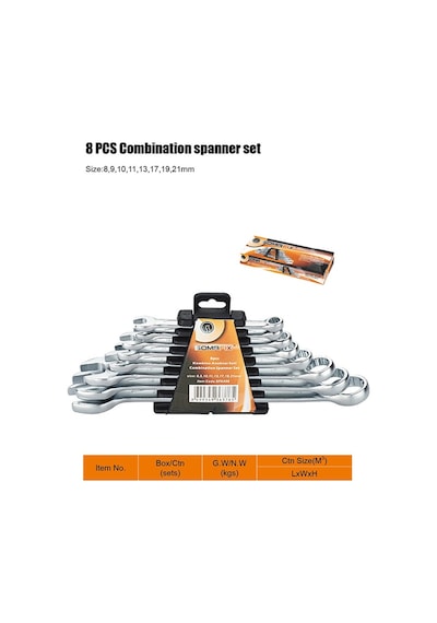 Somafix Premıum Kombine Anahtar Takımı 8 Parça N11.11233 Somafix Premıum Kombine Anahtar Takımı 8 Parça N11.11233