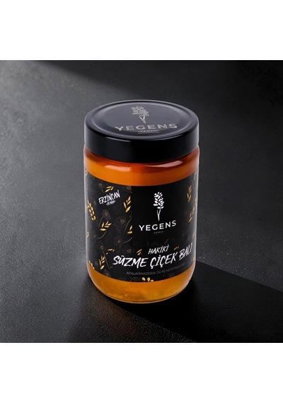 Yegens 900 Gr Doğal Süzme Çiçek Balı Ta17.5+ 900 Prolin Erzincan - Kemah Hakiki Bal