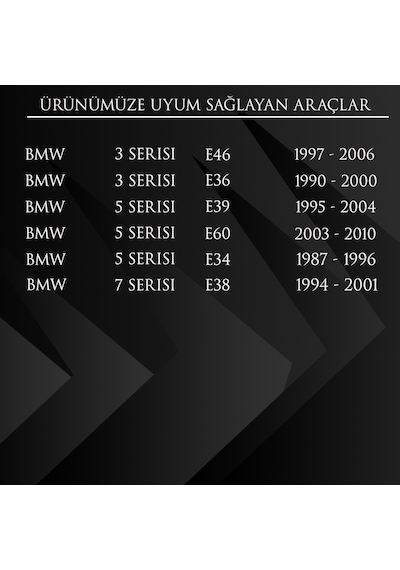 BMW E46,E36,E39,E60,E34,E38  Motor Kapak Klipsi (Zebra)