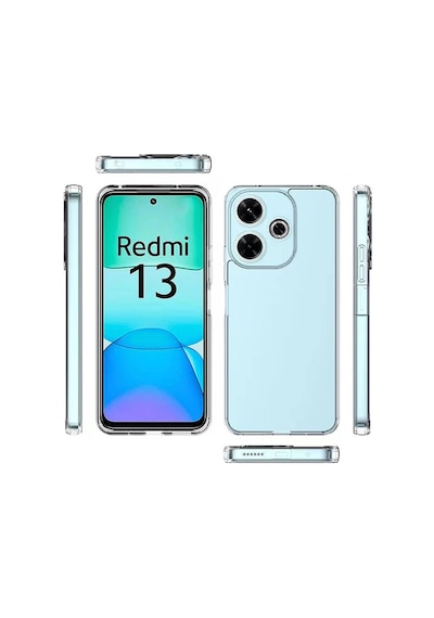 Xiaomi Redmi 13 4g Kılıf Zore Süper Silikon Kapak Seffaf